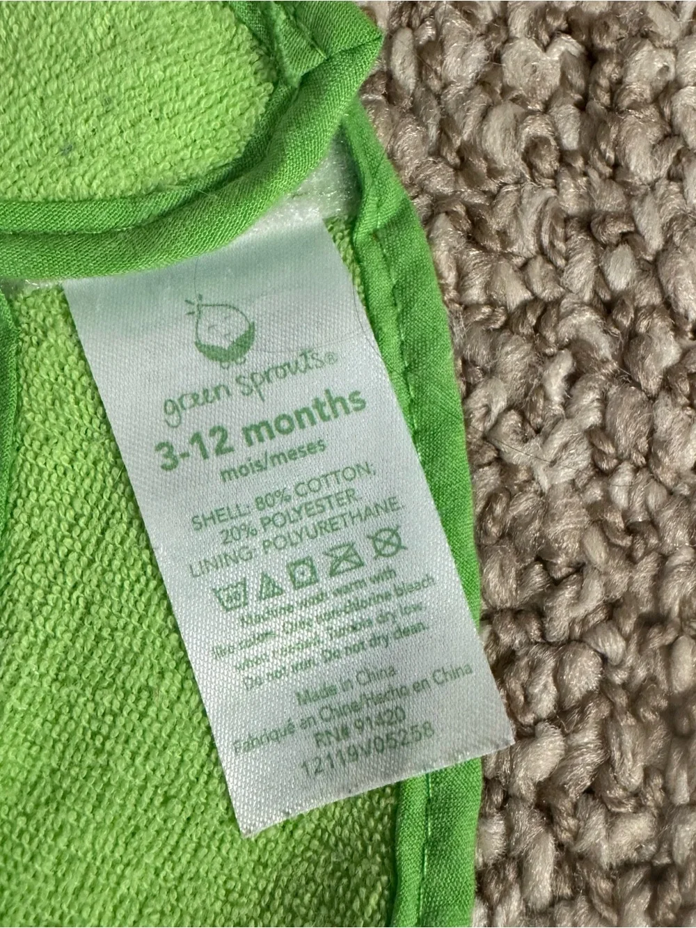 Green Sprouts Baby Bib Lot of 8 Solid Colors 3-12M Terrycloth Bibs